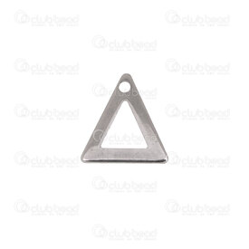 1720-2159 - Acier Inoxydable Breloque Triangle 10x9.5x0.5mm Naturel 50pcs 1720-2159,Breloques,montreal, quebec, canada, beads, wholesale