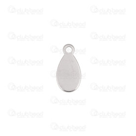 1720-2185 - Stainless Steel 304 Charm Blank Tag Oval 12x6x0.6mm Natural 1.2mm Hole 30pcs 1720-2185,Oval,Charm,Blank Tag,Metal,Stainless Steel 304,12x6x0.6mm,Round,Oval,Grey,Natural,1.2mm Hole,China,30pcs,montreal, quebec, canada, beads, wholesale