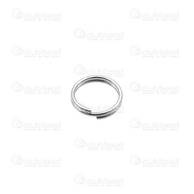 1720-2200-5MM - Stainless Steel 304 Split Ring 5mm Natural 100pcs , 0.6wire 1720-2200-5MM,Findings,Rings,100pcs,Stainless Steel 304,Split Ring,5mm,Grey,Natural,Metal,100pcs,China,montreal, quebec, canada, beads, wholesale