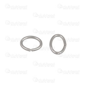1720-2300-003 - Stainless Steel 304 Jump Ring Oval 5x8mm Natural Wire Size 1mm 200pcs 1720-2300-003,Findings,Rings,Simple - Jump,Stainless Steel 304,Jump Ring,Oval,5X8MM,Grey,Natural,Metal,Wire Size 1mm,200pcs,China,montreal, quebec, canada, beads, wholesale