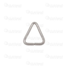 1720-2300-005 - Stainless Steel 304 Ring Triangle 10mm Natural Wire Size 1.2mm 50pcs 1720-2300-005,Findings,10mm,Stainless Steel 304,Ring,Triangle,10mm,Grey,Natural,Metal,Wire Size 1.2mm,50pcs,China,montreal, quebec, canada, beads, wholesale