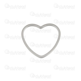 1720-2353-15 - Stainless Steel 304 Ring Flat Heart 14.5x15.5mm Natural Wire Size 0.8mm Inside Diameter 12.5x13mm 20pcs 1720-2353-15,Findings,Rings,Others,Stainless Steel 304,Ring,Heart,Flat,14.5x15.5mm,Grey,Natural,Metal,Wire Size 0.8mm,Inside Diameter 12.5x13mm,20pcs,montreal, quebec, canada, beads, wholesale