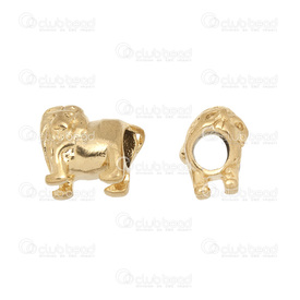 1720-2400-003 - Stainless Steel 304 Bead European Style Lion 11x13mm Gold 5mm Hole 2pcs 1720-2400-003,European style,Bead,European Style,Metal,Stainless Steel 304,11X13MM,Lion,Gold,5mm Hole,China,2pcs,montreal, quebec, canada, beads, wholesale