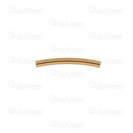 1720-240107-061GL - Acier Inoxydable 304 Bille Tube 20x2mm Courbe Trou 1mm Plaque Or 20pcs 1720-240107-061GL,Tube acier inoxydable,montreal, quebec, canada, beads, wholesale