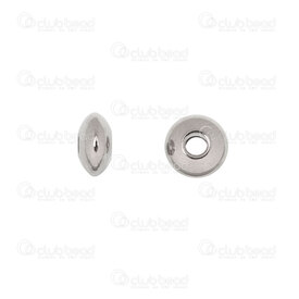 1720-240107-17 - Stainless Steel 304 Bead Spacer Saucer Rounded Edge 6x3mm Natural 2mm Hole 50pcs 1720-240107-17,Findings,50pcs,Bead,Spacer,Metal,Stainless Steel 304,6X3MM,Round,Saucer,Rounded Edge,Grey,Natural,2mm Hole,China,montreal, quebec, canada, beads, wholesale