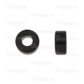 1720-240107-23BLK - Stainless Steel Bead Spacer 8x4mm 4mm hole Black 10pcs 1720-240107-23BLK,Beads,Metal,montreal, quebec, canada, beads, wholesale