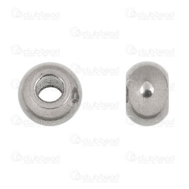 1720-240116-03 - Stainless Steel Bead Washer 5x8mm Plain 3mm Hole Natural 20pcs 1720-240116-03,Beads,Metal,montreal, quebec, canada, beads, wholesale