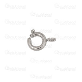 1720-2516-05 - Stainless Steel 304 Spring Ring Clasp 5mm 1.5mm Loop Natural 20pcs 1720-2516-05,Findings,Clasps,Springing,Spring rings,montreal, quebec, canada, beads, wholesale