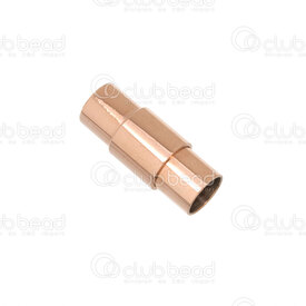 1720-2517-RGL - Stainless Steel 304 Magnetic Clasp For Cord 17.5x7mm Rose Gold Inside Diameter 5mm 3pcs 1720-2517-RGL,Fermoir acier,Rose Gold,Stainless Steel 304,Magnetic Clasp,For Cord,17.5x7mm,Pink,Rose Gold,Metal,Inside Diameter 5mm,3pcs,China,montreal, quebec, canada, beads, wholesale