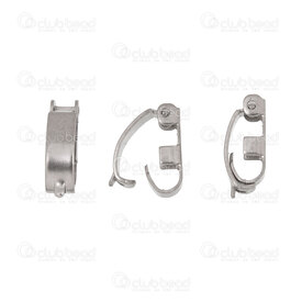 1720-2523 - Stainless Steel Clasp 11x3x4.5mm Natural 20pcs 1720-2523,Findings,Clasps,Other,montreal, quebec, canada, beads, wholesale