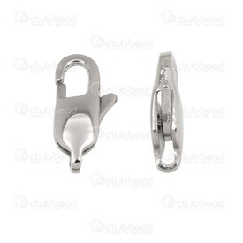 1720-2541-13 - Acier Inoxydable 304 Fermoir Crabe 13x7mm Polissage Qualite Superieure Naturel 25pcs 1720-2541-13,Accessoires de finition,Fermoirs,À ressort,Pinces de crabe,montreal, quebec, canada, beads, wholesale