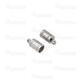 1720-2606-03 - Stainless steel cord end connector 3mm inner 6x4mm Natural 10pcs 1720-2606-03,Findings,Connectors,montreal, quebec, canada, beads, wholesale