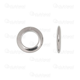 1720-2636-15 - Stainless steel Donut Link 15x2.5mm 9.5mm hole High Quality Polish Natural 10pcs 1720-2636-15,montreal, quebec, canada, beads, wholesale