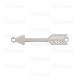 1720-2639 - Stainless Steel 304 Link-Connector Arrow 33x6.5x1mm Natural 1.5mm Loop High Quality Polish 10pcs 1720-2639,Findings,Stainless Steel 304,Link-Connector,Arrow,33x6.5x1mm,Grey,Natural,Metal,1.5mm Loop,10pcs,China,High Quality Polish,montreal, quebec, canada, beads, wholesale