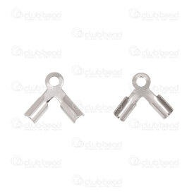 1720-2641 - Stainless Steel ''U'' Double Connector V shape 8x9.5mm 1.5mm ring Natural 100pcs 1720-2641,1720-2,montreal, quebec, canada, beads, wholesale