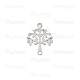 1720-2652-07 - Stainless Steel 304 Link-Connector Spiritual Tree of Life 14x11.5x1.5mm Natural 1mm Loop 10pcs 1720-2652-07,1720-2,10pcs,Grey,1mm Loop,Stainless Steel 304,Link-Connector,Spiritual,Tree of Life,14x11.5x1.5mm,Grey,Natural,Metal,1mm Loop,10pcs,montreal, quebec, canada, beads, wholesale