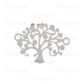 1720-2652-09 - Stainless Steel 304 Link-Connector Spiritual Tree of Life 22x16x1mm Natural 2mm Loop 10pcs 1720-2652-09,Links connectors,Metal,Stainless Steel 304,Link-Connector,Spiritual,Tree of Life,22x16x1mm,Grey,Natural,Metal,2mm Loop,10pcs,China,montreal, quebec, canada, beads, wholesale