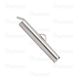 1720-2667-25 - Stainless Steel Multi-Rows Connector Tube 25x4mm Natural 50pcs 1720-2667-25,Findings,Connectors,montreal, quebec, canada, beads, wholesale