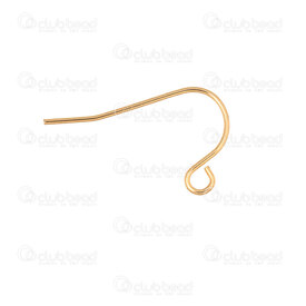 1720-2726-3GL - Stainless Steel 316 Fish Hook 13x22x0.7mm Gold Plated 50pcs 1720-2726-3GL,ac,montreal, quebec, canada, beads, wholesale