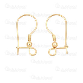 1720-2757-RGL - Stainless Steel 304 Fish Hook 20x11x0.8mm with Right Lock Gold Plated 20pcs 1720-2757-RGL,2.4,montreal, quebec, canada, beads, wholesale