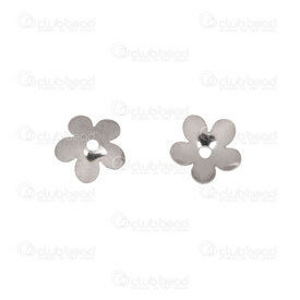 1720-2811 - Stainless Steel Bead Cap Flower 7.5mm 1.2mm hole Natural 9.7gr 100pcs 1720-2811,Findings,Stainless Steel,montreal, quebec, canada, beads, wholesale