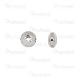 1720-2857-05 - Stainless Steel 304 Bead Spacer Saucer Flat Edge 5x3mm Natural 2mm Hole 100pcs 1720-2857-05,1720-,100pcs,Bead,Spacer,Metal,Stainless Steel 304,5X2.5MM,Round,Saucer,Flat Edge,Grey,Natural,1.5mm hole,China,montreal, quebec, canada, beads, wholesale