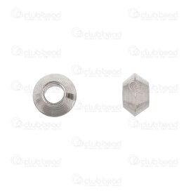 1720-2860-05 - Bille Acier Inoxydable 304 Séparateur Soucoupe Contour Pointu 5x3mm Naturel Trou 2mm 100pcs 1720-2860-05,Accessoires de finition,billes inox 2mm,montreal, quebec, canada, beads, wholesale