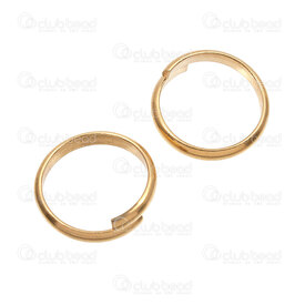 1720-2955-GL - Acier Inoxydable 304 Bague Ajustable (Taille 5-10) 3mm Plaque Or 10pcs 1720-2955-GL,Accessoires de finition,Bagues,montreal, quebec, canada, beads, wholesale