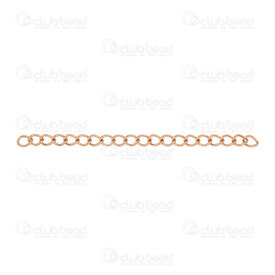 1720-3013-RGL - Stainless Steel 304 Chain Extender 55x3mm Rose Gold 10pcs 1720-3013-RGL,Findings,Gold,Stainless Steel 304,Chain Extender,55x3mm,Yellow,Gold,Metal,10pcs,China,montreal, quebec, canada, beads, wholesale