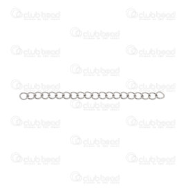 1720-3013 - Stainless Steel 304 Chain Extender 55x3mm Natural 20pcs 1720-3013,Stainless Steel,Findings,20pcs,Stainless Steel 304,Chain Extender,55x3mm,Grey,Natural,Metal,20pcs,China,montreal, quebec, canada, beads, wholesale