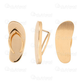 1720-4007-GL - Stainless Steel Pendant Slippers 23x9.5x6.5mm Black 1pc 1720-4007-GL,pendentif 55,montreal, quebec, canada, beads, wholesale