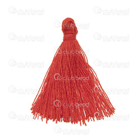 1721-0020-01 - Pampille Coton Rouge 3cm 10pcs 1721-0020-01,Red,Tassel,Coton,Red,3cm,10pcs,Chine,montreal, quebec, canada, beads, wholesale
