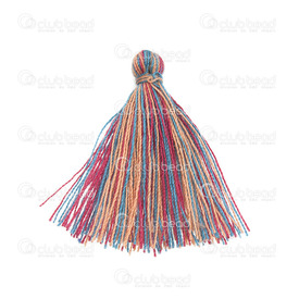 1721-0020-11 - Tassel Cotton Multicolor 3cm 10pcs 1721-0020-11,Tassels and Pom Poms,Multicolor,Tassel,Cotton,Multicolor,3cm,10pcs,China,montreal, quebec, canada, beads, wholesale