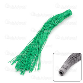 1721-0023-05 - Tassel Silk Imitaion Green 140x12mm 20pcs 1721-0023-05,Tassels and Pom Poms,montreal, quebec, canada, beads, wholesale