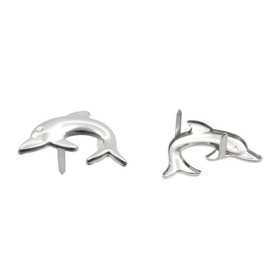 *1723-0102-03 - Metal Decorative Studs With Claws Dolphin 20MM Nickel 50pcs *1723-0102-03,Findings,Decorative studs,Metal,Decorative Studs With Claws,Dolphin,20MM,Grey,Nickel,Metal,50pcs,China,montreal, quebec, canada, beads, wholesale