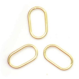 *1753-1921 - Vermeil Closed Ring Oval 15X9MM 50pcs India *1753-1921,175,Vermeil,Vermeil,Closed Ring,Round,Oval,15X9MM,Metal,50pcs,India,montreal, quebec, canada, beads, wholesale