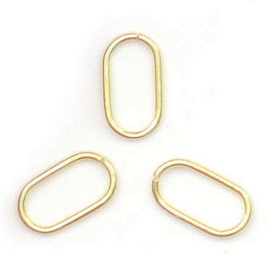 *1753-1923 - Vermeil Jump Ring Oval 13x7mm Gold 50pcs India *1753-1923,175,Vermeil,Vermeil,Jump Ring,Round,Oval,13X7MM,Gold,Metal,50pcs,India,montreal, quebec, canada, beads, wholesale