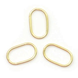 *1753-1925 - Vermeil Anneau Simple Oval Or 16x10mm 50pcs Indes *1753-1925,175,50pcs,Vermeil,Anneau Simple,Oval,16X10MM,Or,Métal,50pcs,Indes,montreal, quebec, canada, beads, wholesale