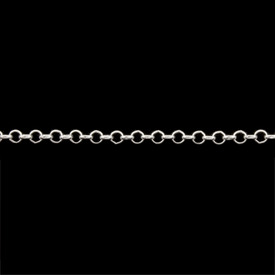 1754-0423 - Chaîne Rolo Jaseron Argent Sterling 3mm (1m Minimum) Indonésie 1754-0423,Accessoires de finition,montreal, quebec, canada, beads, wholesale