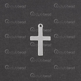 1754-0505 - Sterling Silver 925 Charm Cross 10x16mm 5pcs USA 1754-0505,5pcs,Charm,Metal,Sterling Silver 925,10X16MM,Cross,Grey,USA,5pcs,montreal, quebec, canada, beads, wholesale