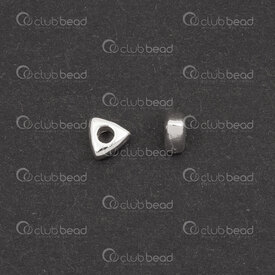1754-1024-243.5 - Sterling Silver Spacer Bead Triangle 3.5x3.5x1.5mm 1.5mm hole 10pcs 1754-1024-243.5,New Products,montreal, quebec, canada, beads, wholesale