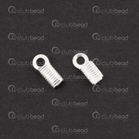 1754-1029-0403 - Sterling Silver Connector U shape 3x8x2.7mm Lined Design with loop 10pcs 1754-1029-0403,Sterling silver,Chains,montreal, quebec, canada, beads, wholesale