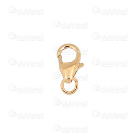 1755-0003 - Gold Filled 14k Fish Clasp 8mm 2pcs Italy 1755-0003,175,8MM,Gold Filled 14k,Fish Clasp,8MM,Yellow,Metal,2pcs,Italy,montreal, quebec, canada, beads, wholesale