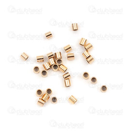 1755-0071 - Gold Filled 14k Crimp Tube 2x2mm 30pcs Italy 1755-0071,Gold Filled,Other findings,Gold Filled 14k,Crimp,Tube,2X2MM,Yellow,Metal,30pcs,Italy,montreal, quebec, canada, beads, wholesale