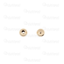 1755-0150-03 - Gold Filled 14K Bead Round 3mm 1mm hole 25pcs USA 1755-0150-03,Gold Filled,Beads,montreal, quebec, canada, beads, wholesale