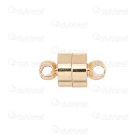 1755-1001 - Gold Filled 14K Clasp magnetic cylinder 5x6mm with 2mm ring 3pcs 1755-1001,175,montreal, quebec, canada, beads, wholesale