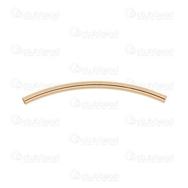 1755-240107-0135 - Gold Filled 14K Bead Tube 35x2mm Curved Plain 1.5mm hole 10pcs 1755-240107-0135,montreal, quebec, canada, beads, wholesale