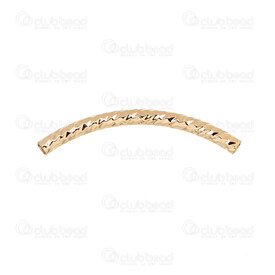 1755-240307-01351 - Gold Filled 14K Bead Tube 35x2.5mm Curved Carved Design 2mm hole 10pcs 1755-240307-01351,montreal, quebec, canada, beads, wholesale