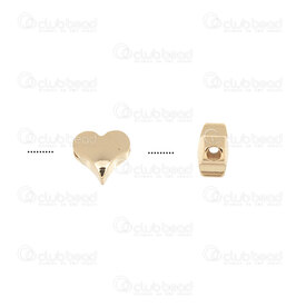 1755-2414-01 - Gold Filled 14K Bead Heart shape 6x5x3mm 1mm hole 20pcs 1755-2414-01,montreal, quebec, canada, beads, wholesale