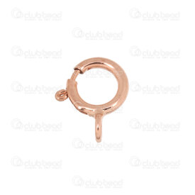 1756-0003 - Or Rose Rempli 14k Fermoir Rond à Ressort 5.5mm Boucle 1.5mm 10pcs Italie 1756-0003,Or rempli,Rose Gold Filled 14k,Fermoir Rond à Ressort,5.5mm,Rose,Métal,1.5mm Loop,10pcs,Italie,montreal, quebec, canada, beads, wholesale